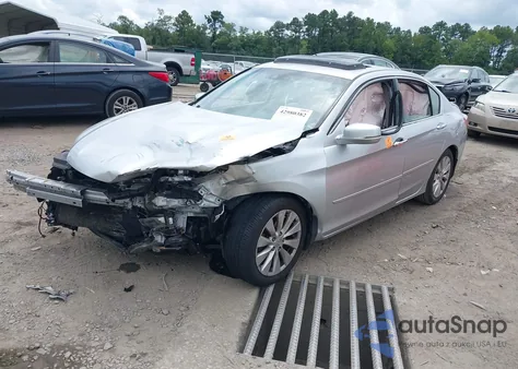 2013 Honda Accord Ex-L V-6 from USA, damaged, VIN 1HGCR3F87DA001505
